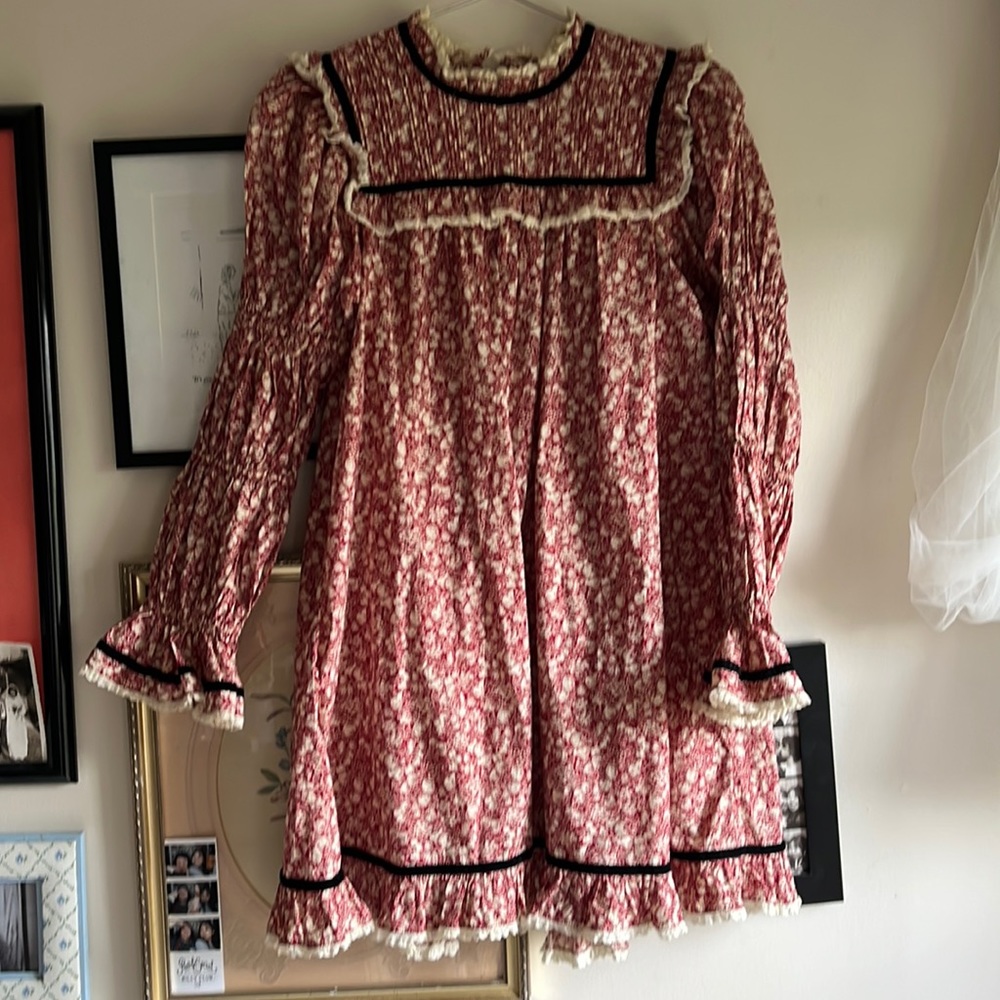 Doen Red Floral Dress
